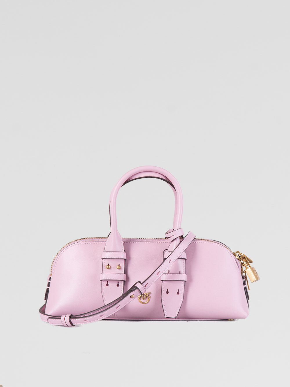 Borsa Bowling Bag baguette in pelle