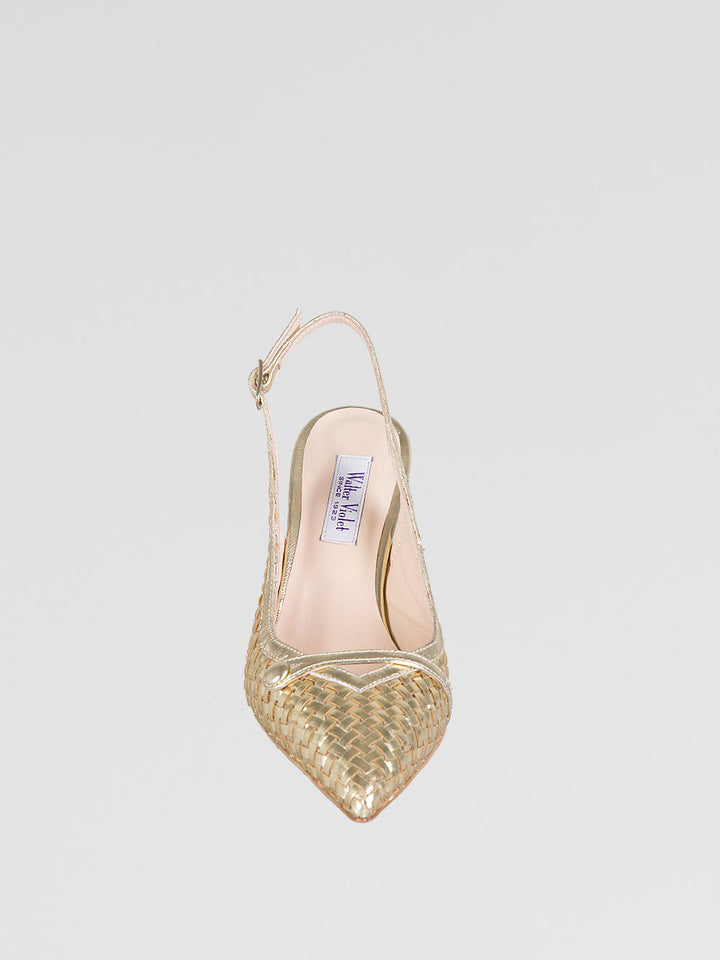 Slingback intrecciate