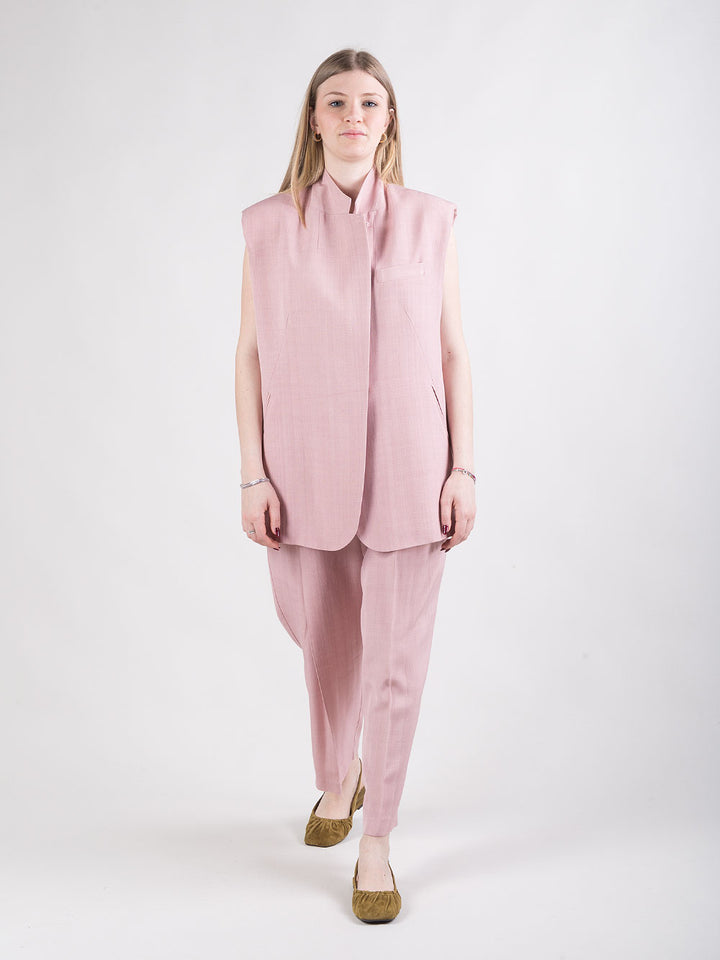 Completo gilet e pantalone oversize