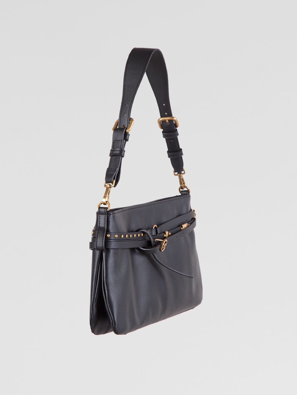 Borsa Belt Bag in pelle con cintura decorativa