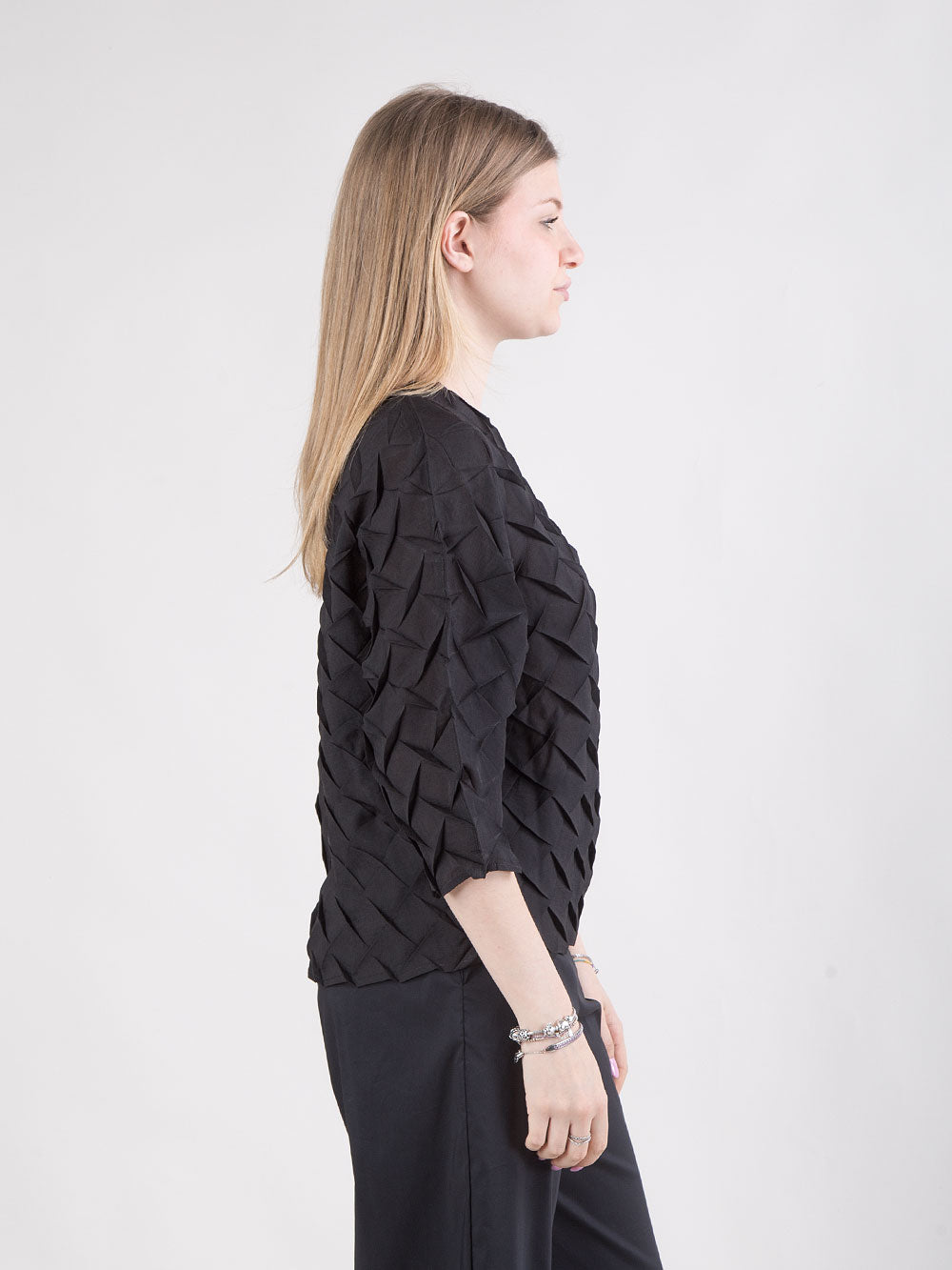 Blusa plissé effetto vaporoso