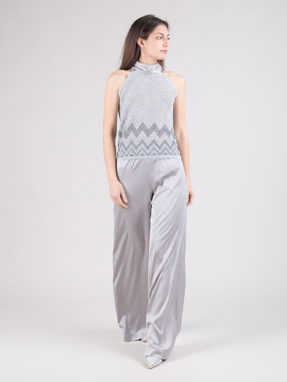 Pantaloni in raso