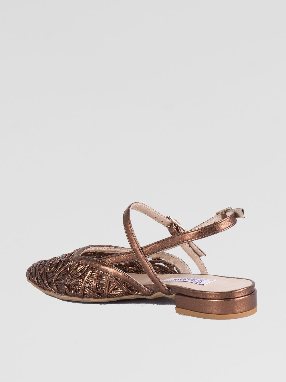 Ballerina slingback con intreccio