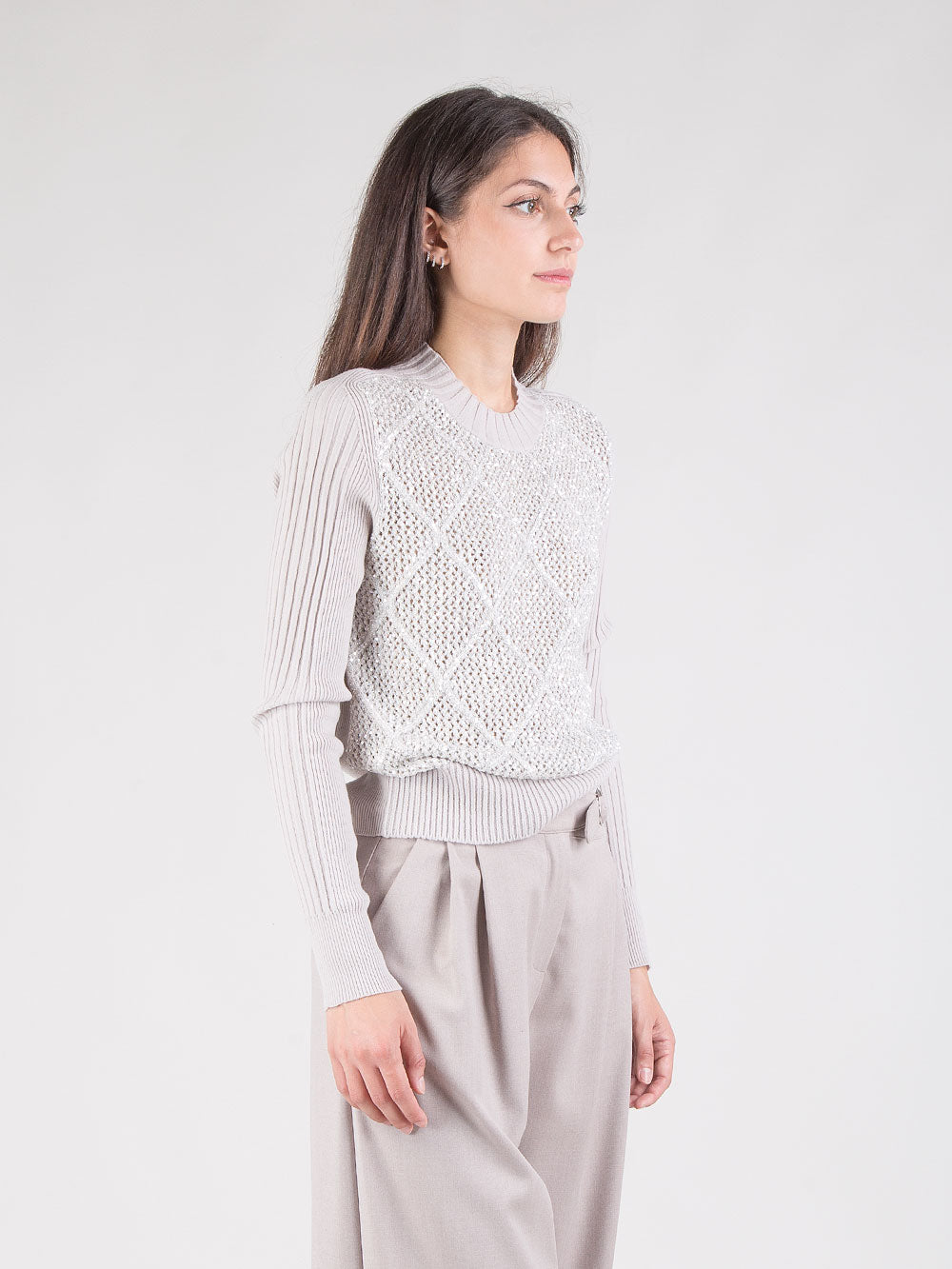 Maglia con paillettes