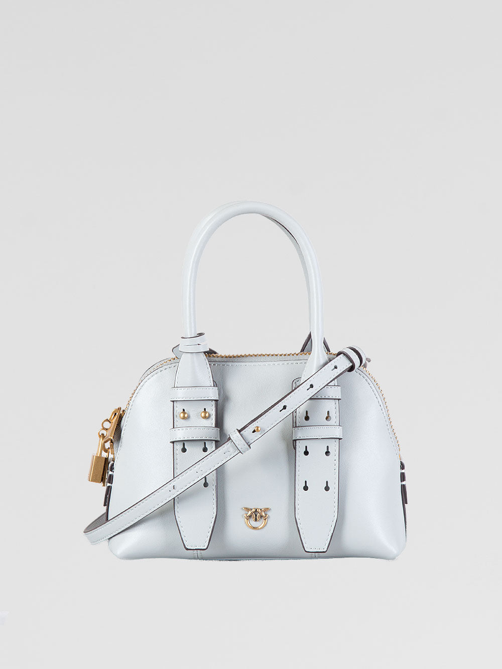 Borsa Bowling Bag zip mini in pelle