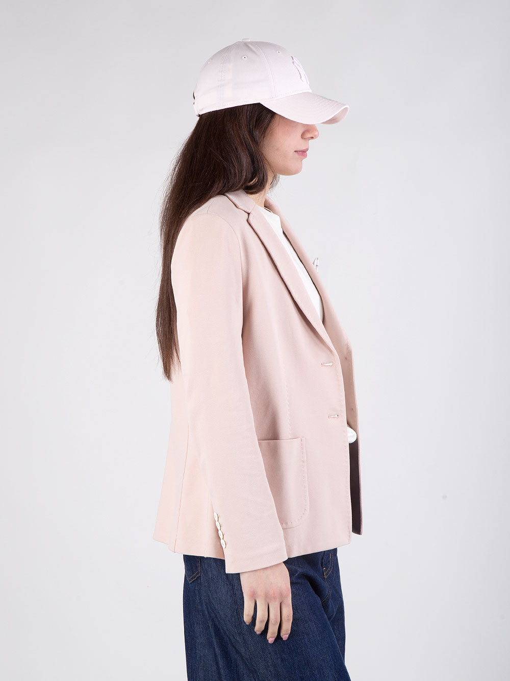 Giacca monopetto in piquet