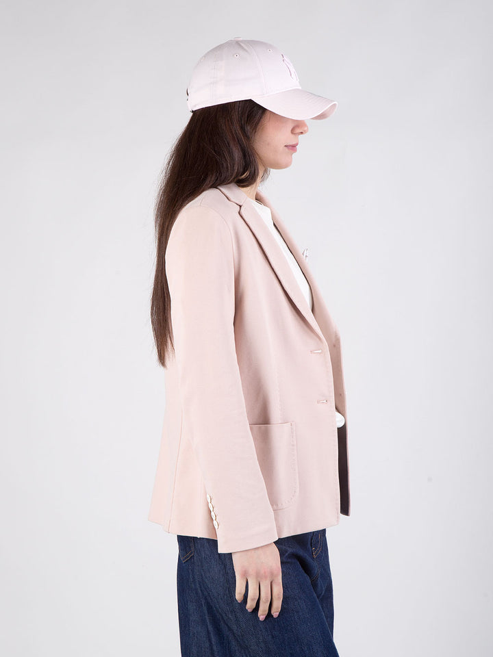 Giacca monopetto in piquet