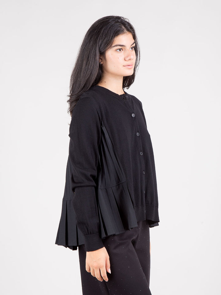 Cardigan plissé