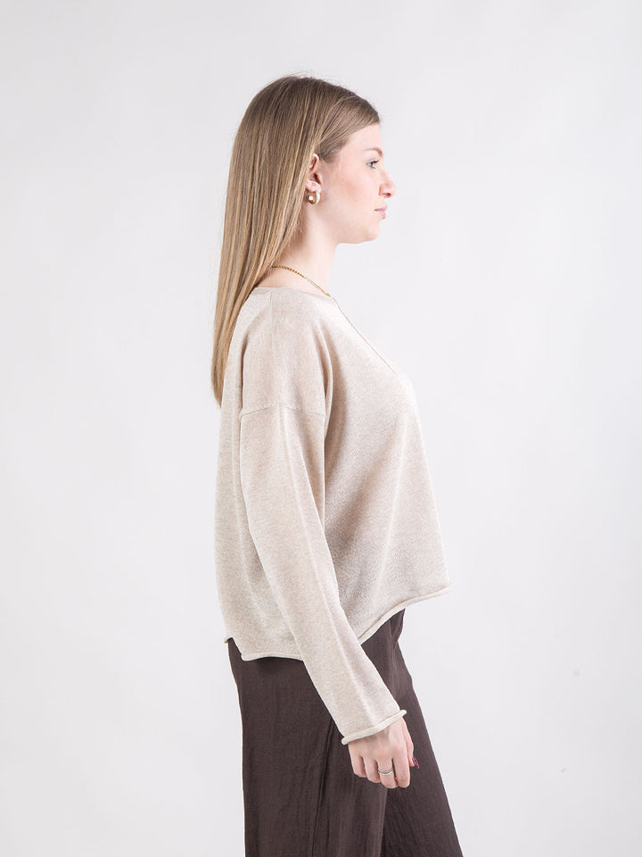 Maglione ampio in maglia fluida