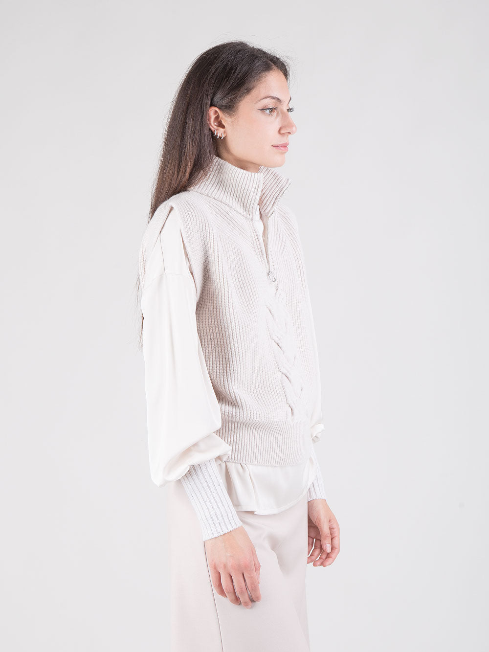 Gilet treccia