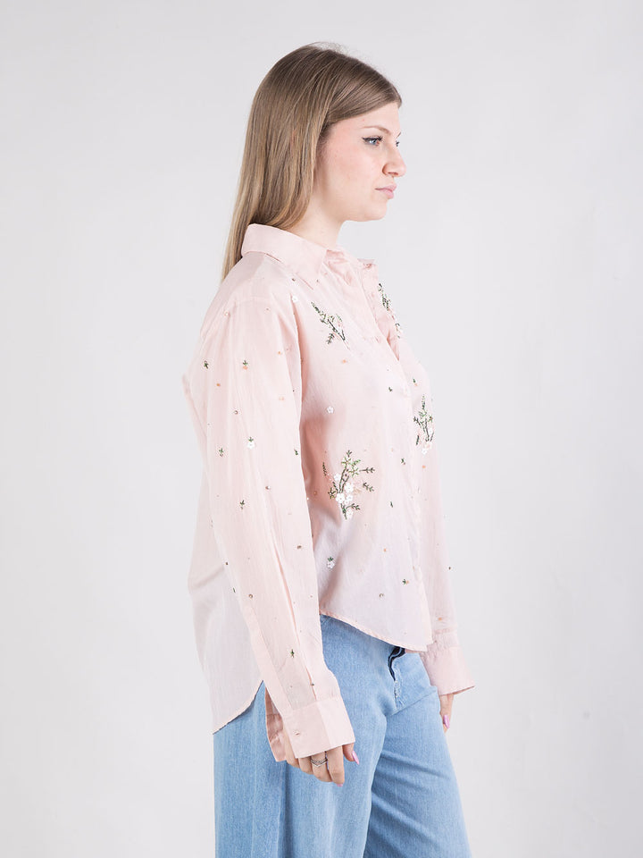 Camicia in voile di viscosa