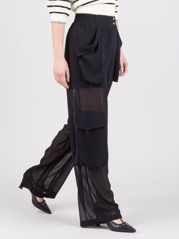 Pantaloni in georgette