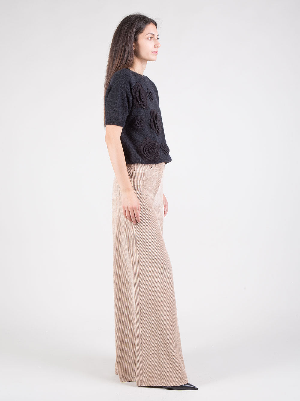 Pantaloni maxi flare