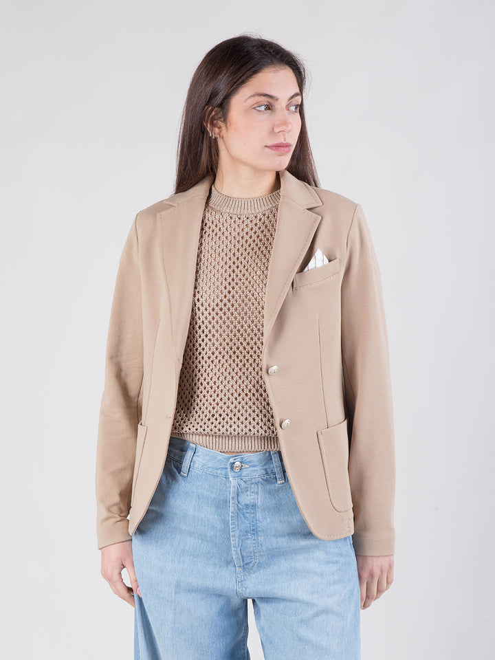 Giacca monopetto in felpa