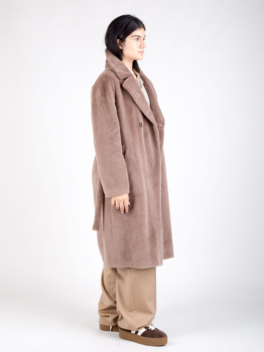 Cappotto in ecopelliccia