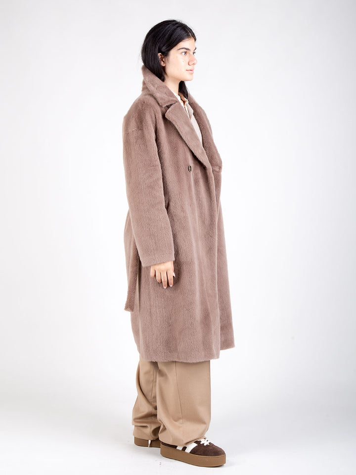 Cappotto in ecopelliccia