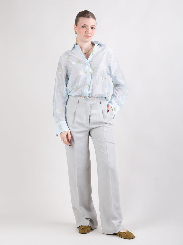 Tailleur in viscosa e lino