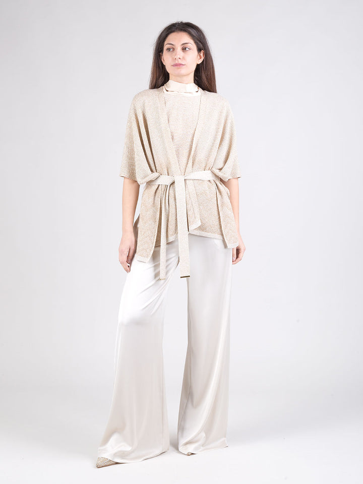 Poncho in lurex