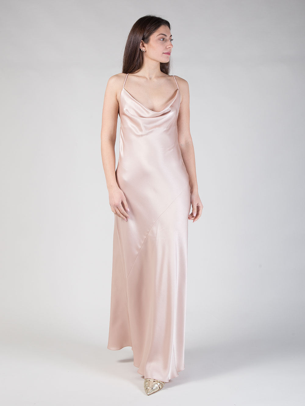 Abito lungo satin