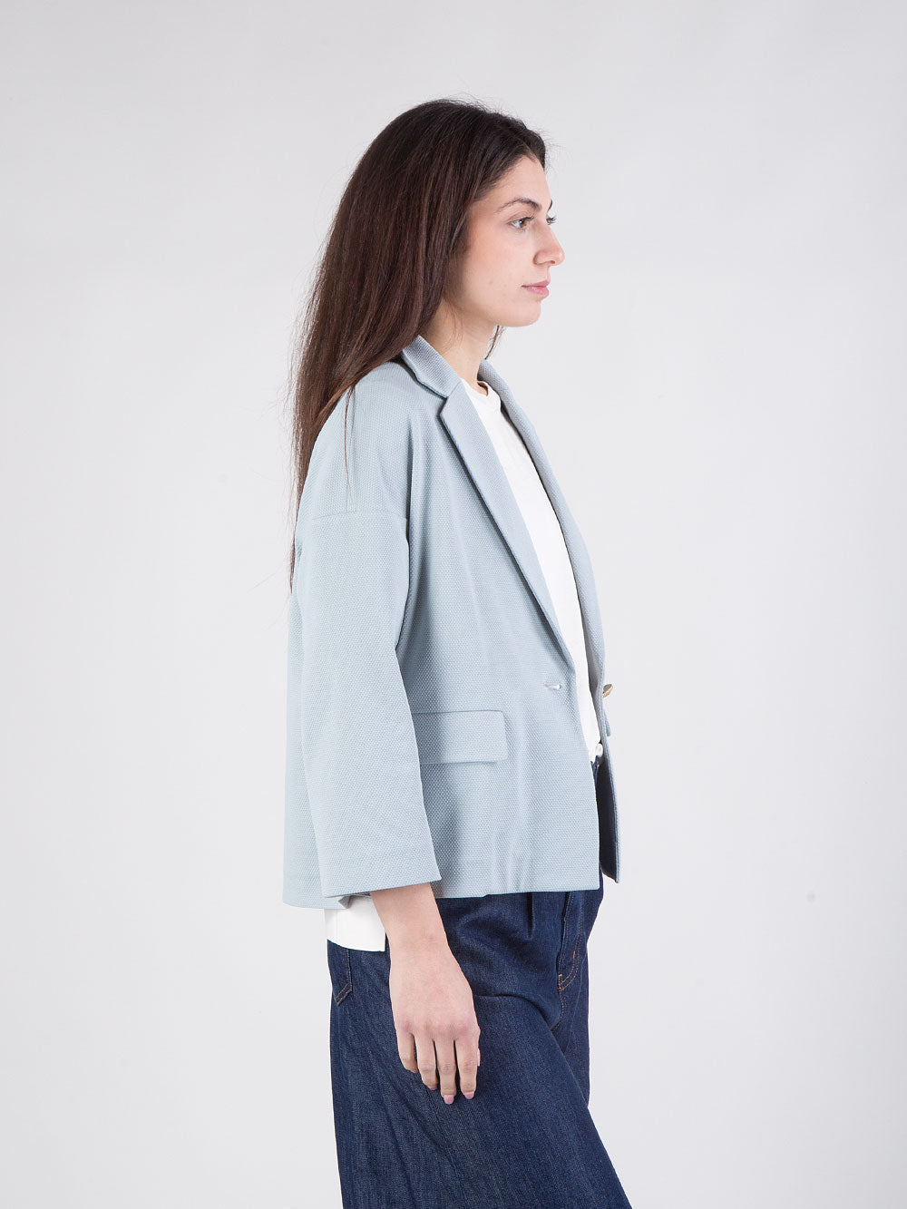 Giacca a cappa in oxford