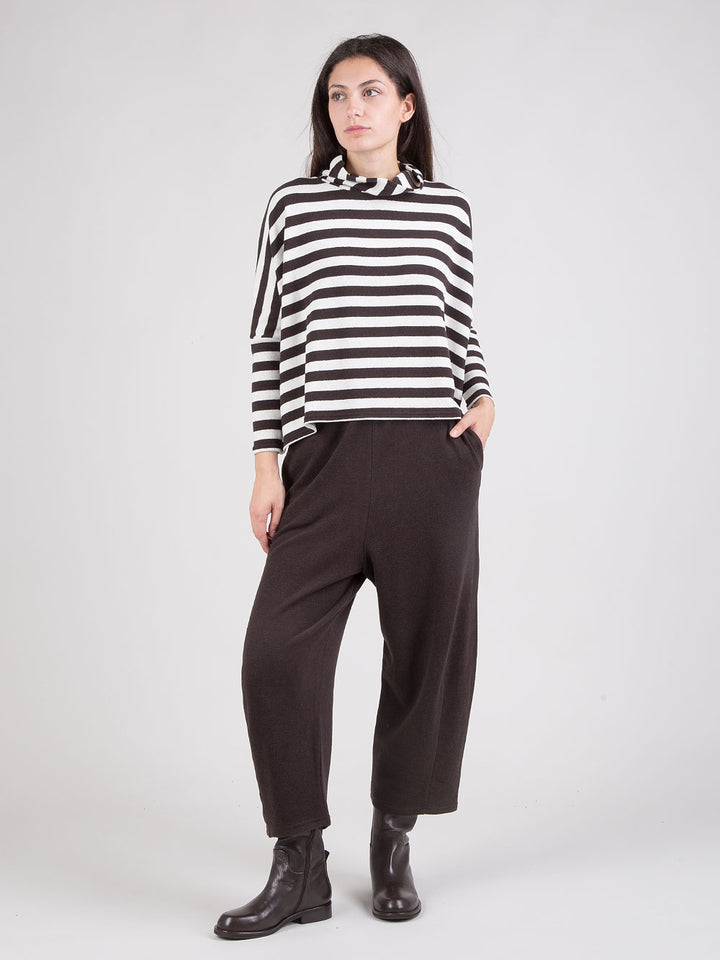 Pantaloni soft cropped