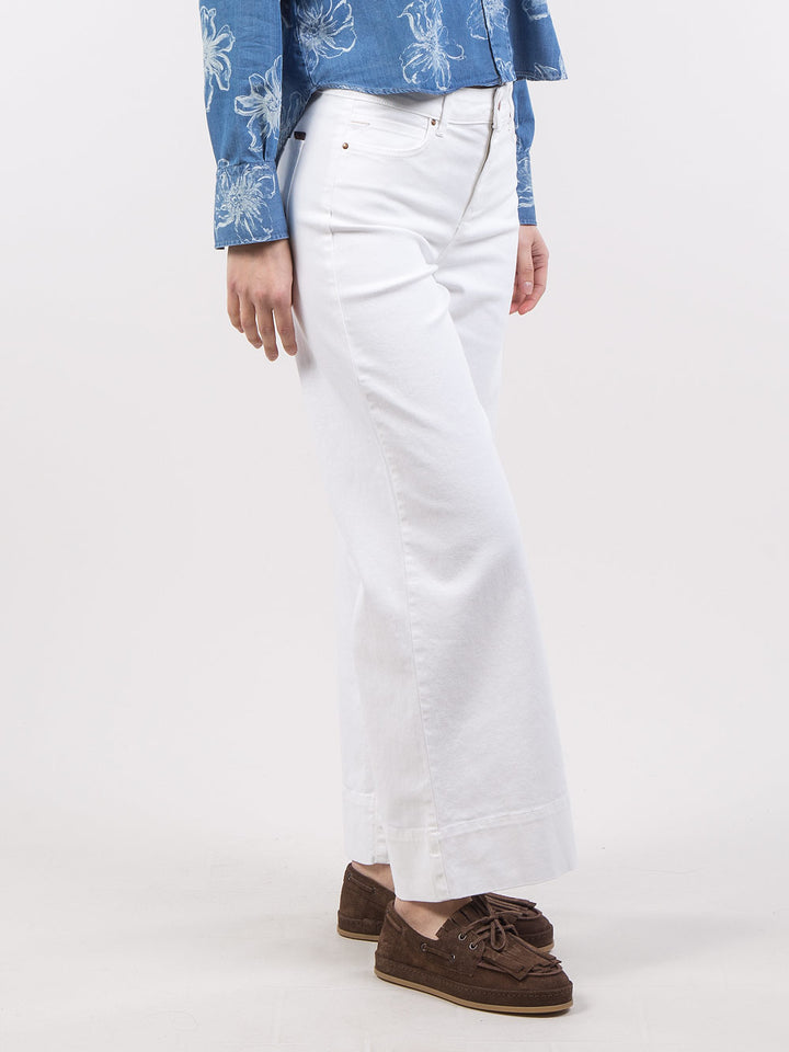 Pantaloni palazzo crop