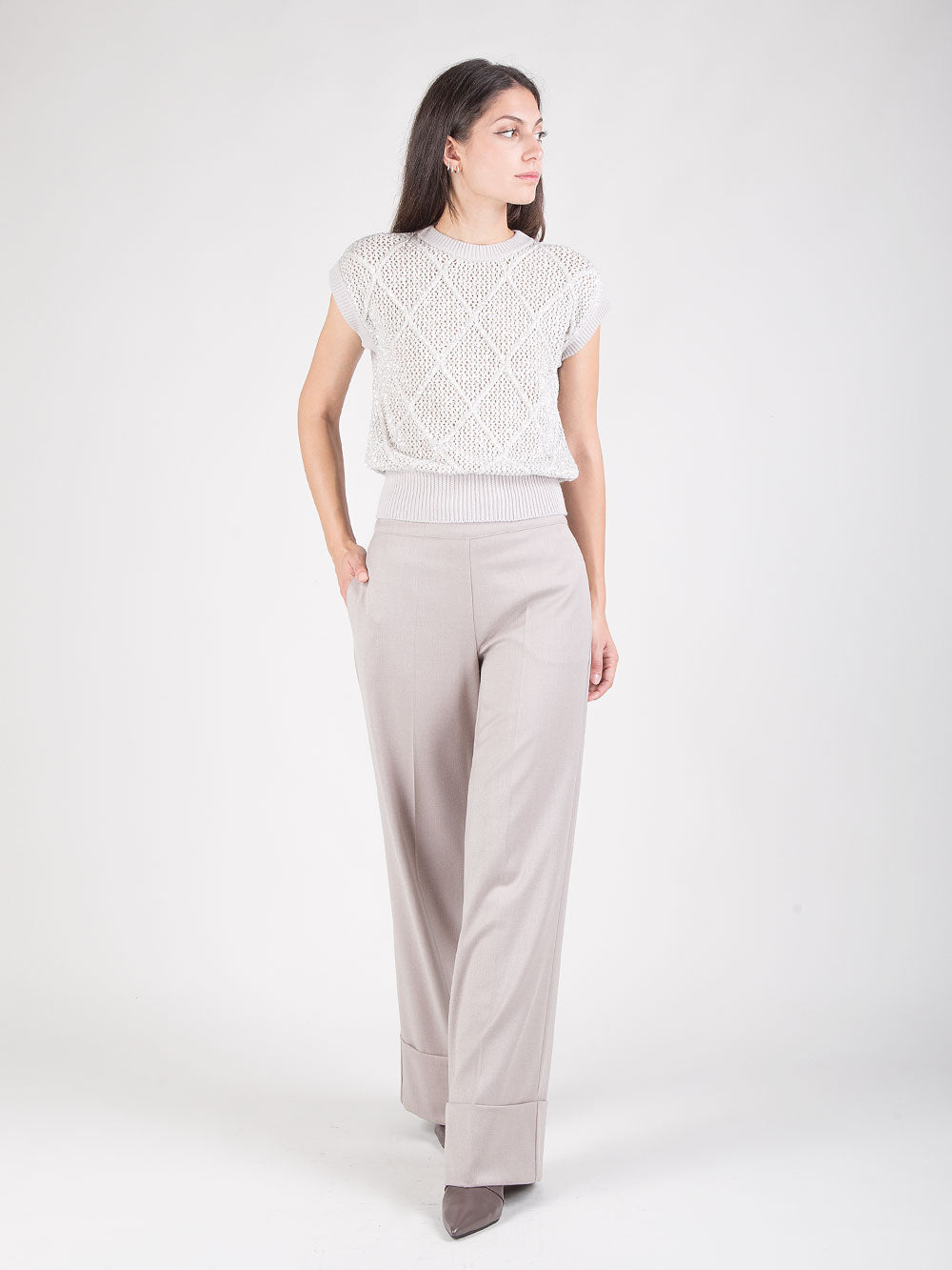 Pantaloni in flanella tecnica