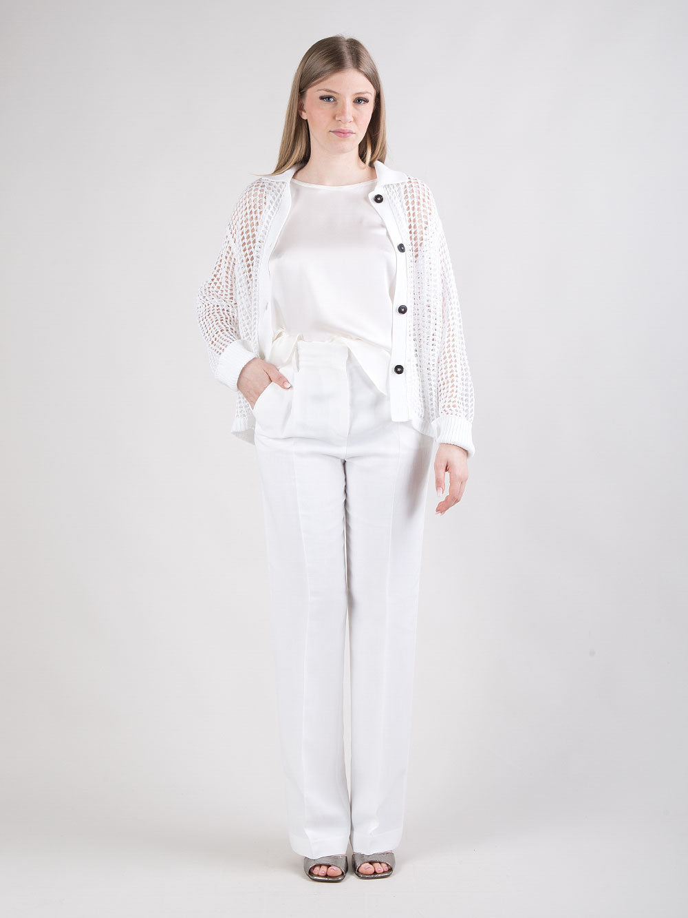 Pantalone dritto con tasche