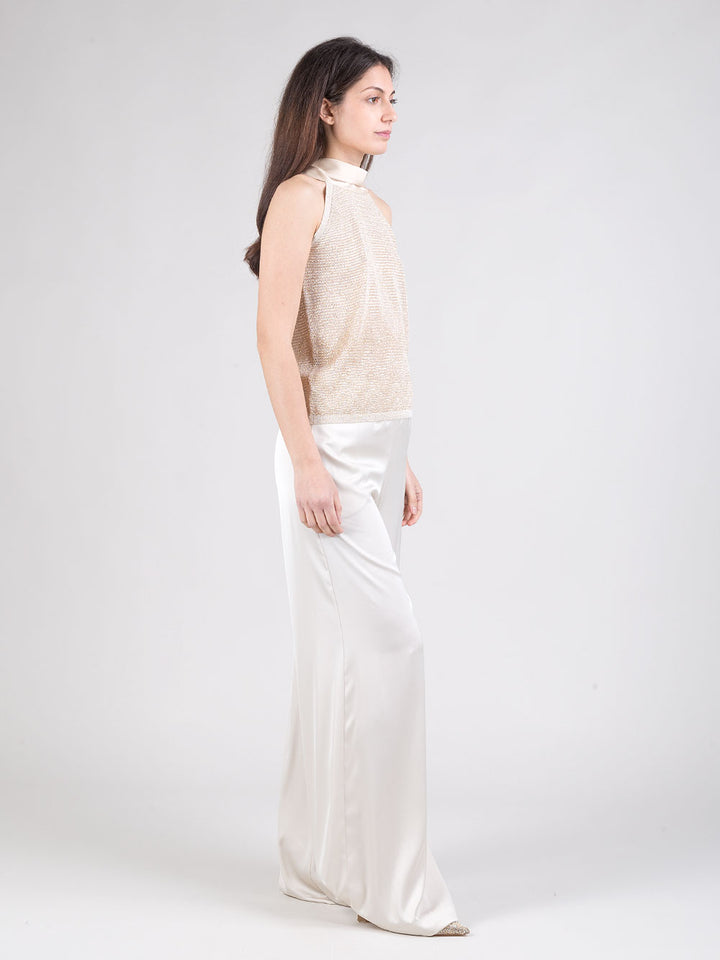 Pantaloni in raso