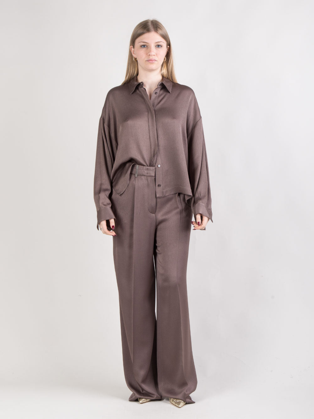 Pantalone dritto fluido