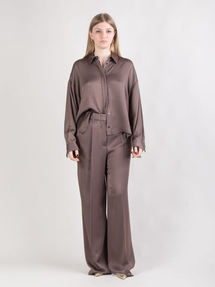 Pantalone dritto fluido