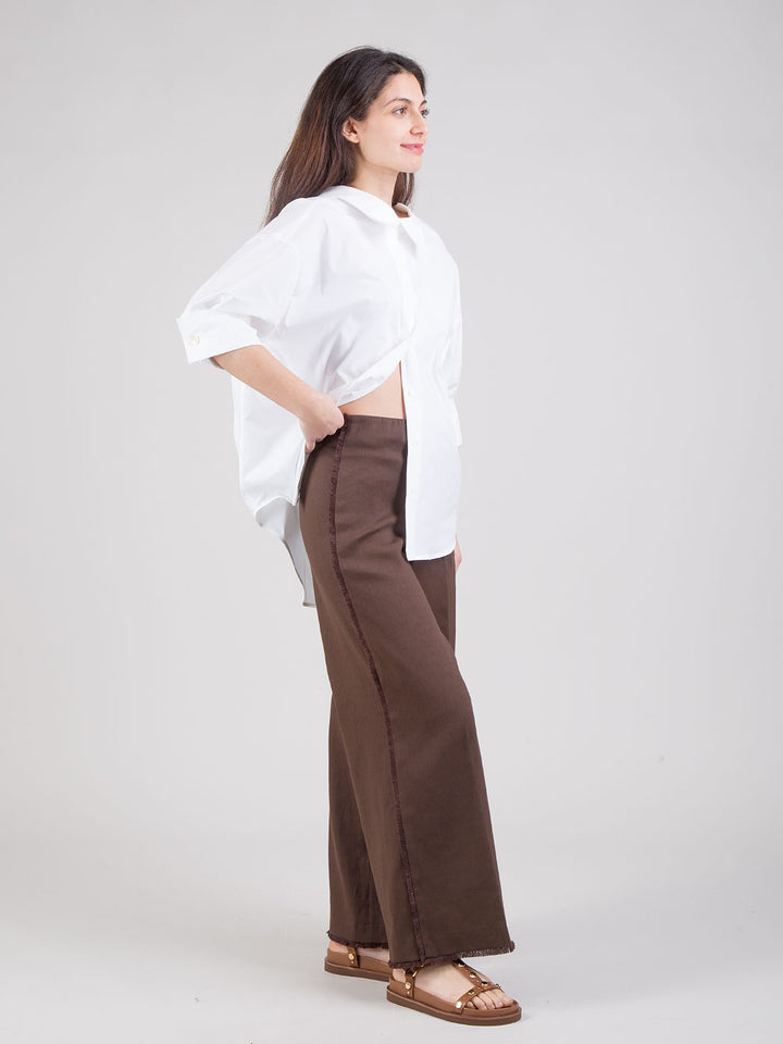 Pantaloni con frange