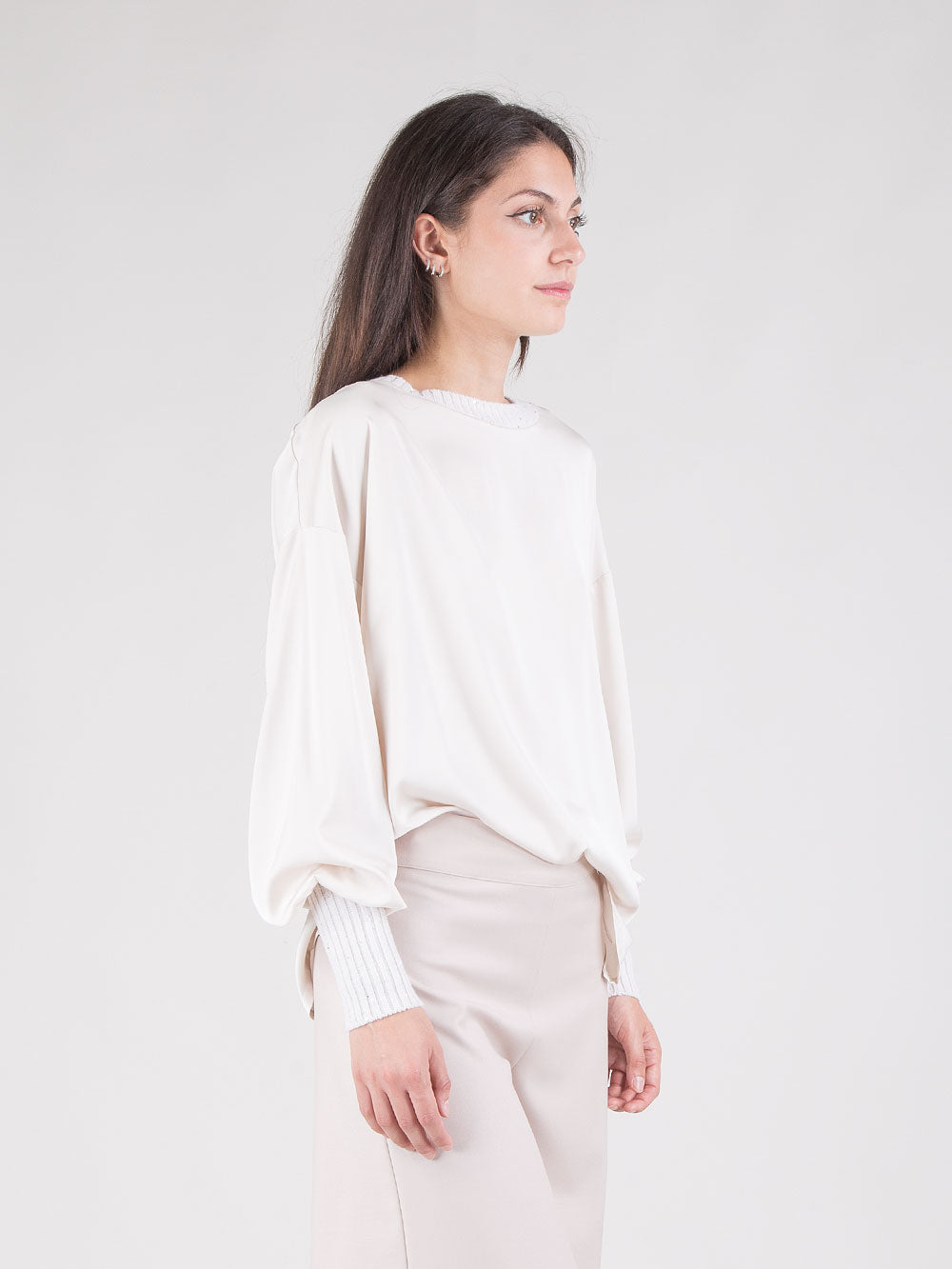 Blusa con paillettes