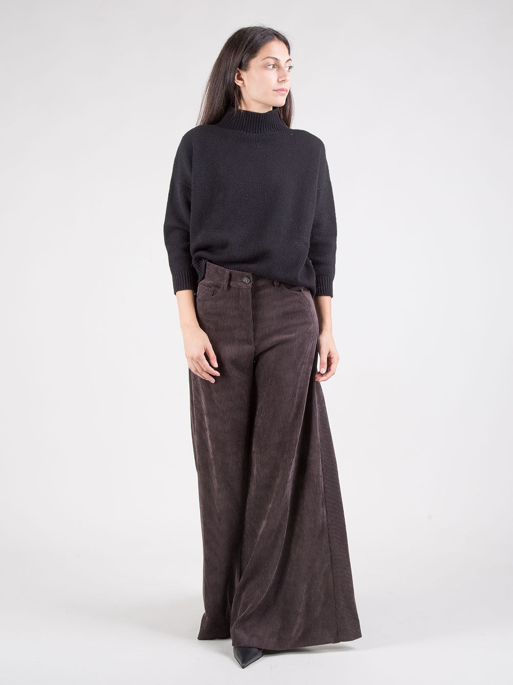 Pantaloni maxi flare