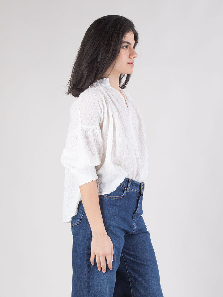 camicia over con scollo a V