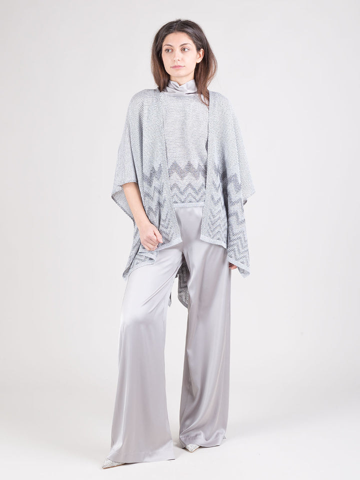Poncho in lurex