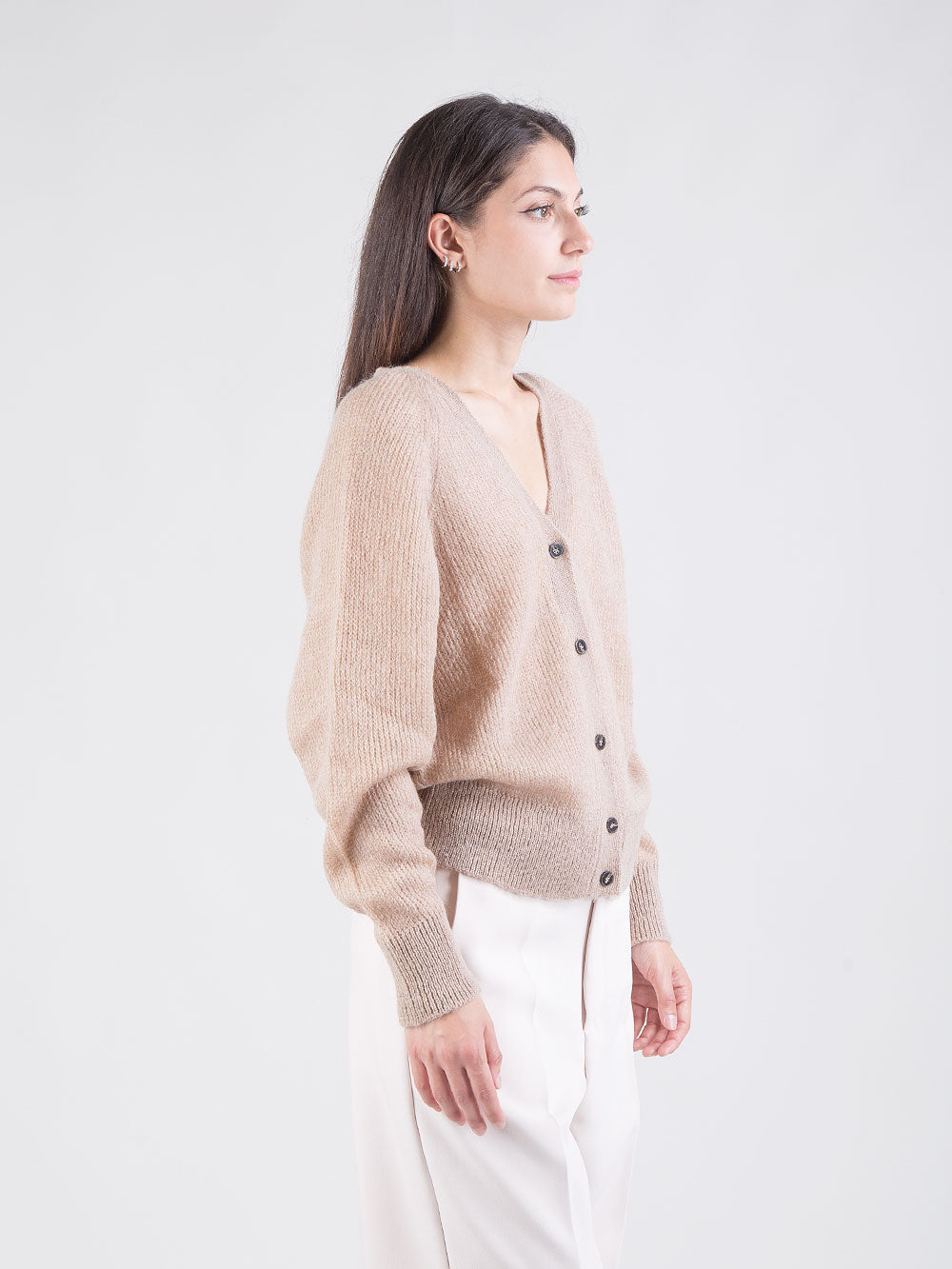 Cardigan doppio verso