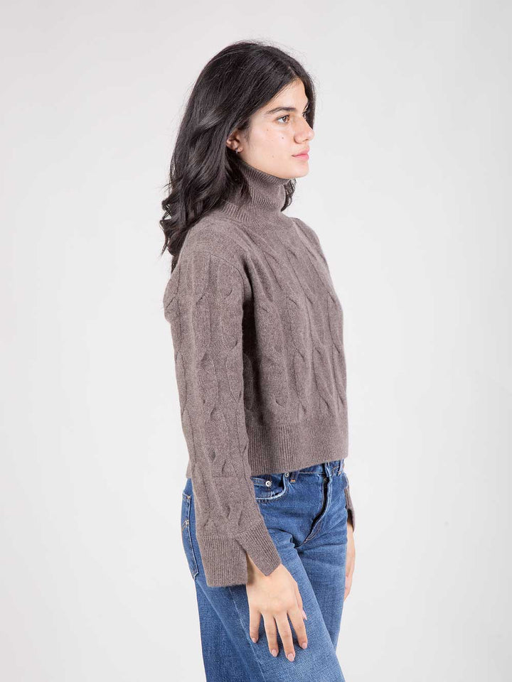 DOLCEVITA IN MAGLIA A TRECCE