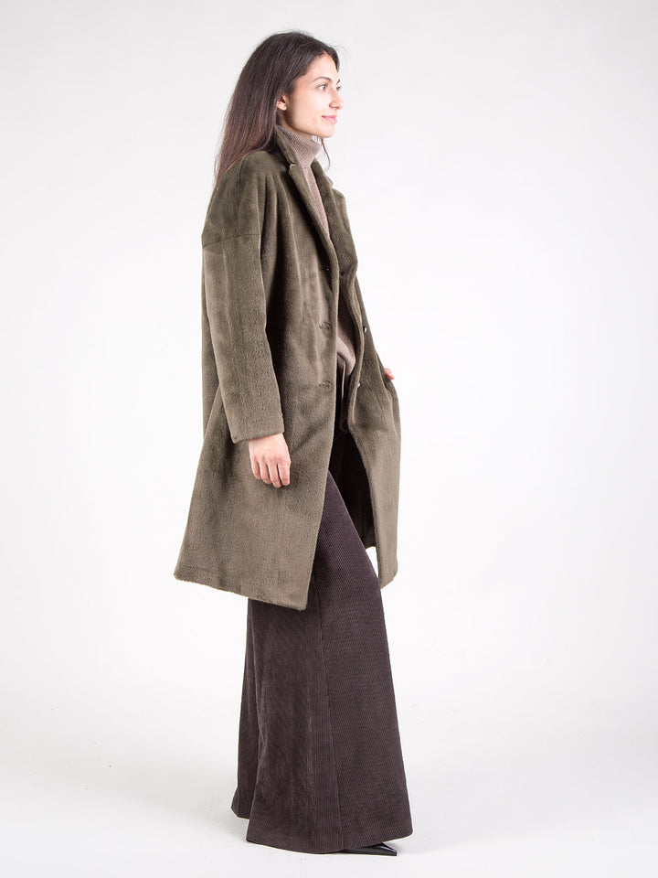 Cappotto in ecopelliccia