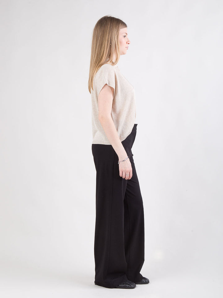 Pantalone nero dritto