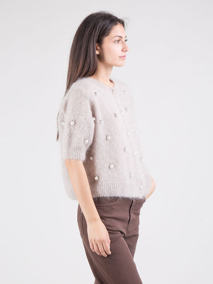 Cardigan perle