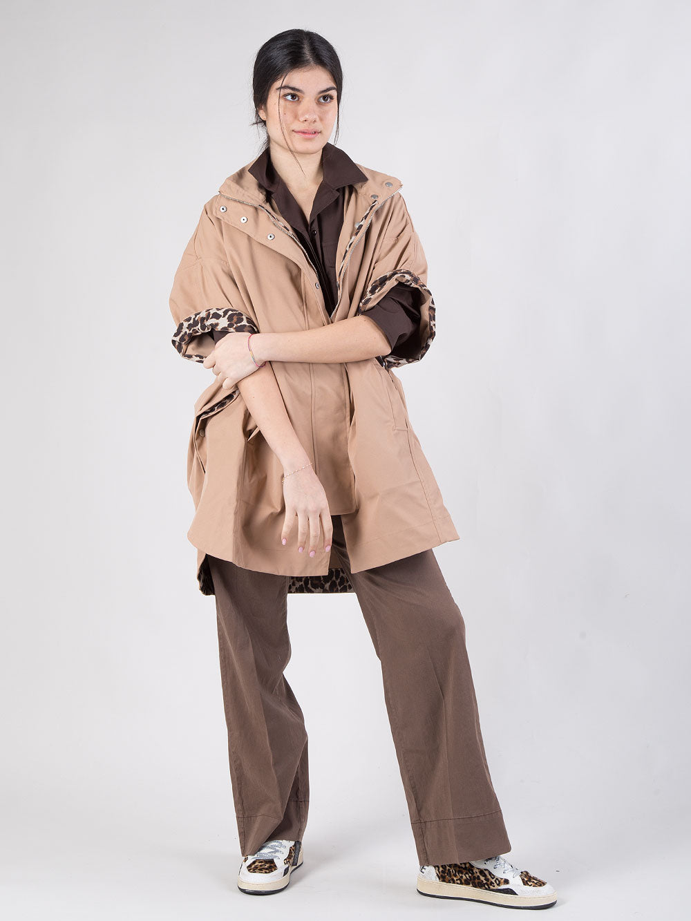 Cappa oversize con cappuccio