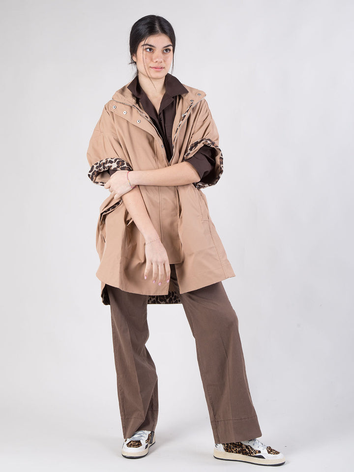 Cappa oversize con cappuccio