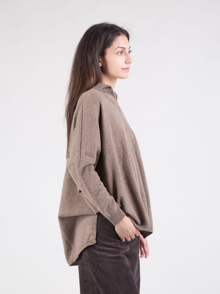 Maxi maglia camicia