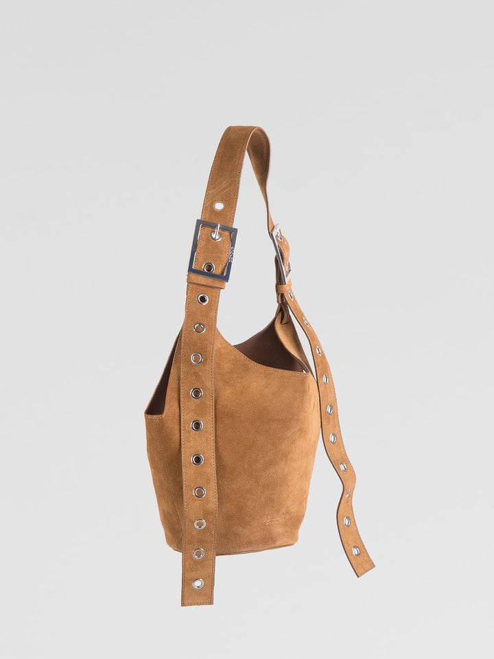 Borsa Small Hobo in camoscio