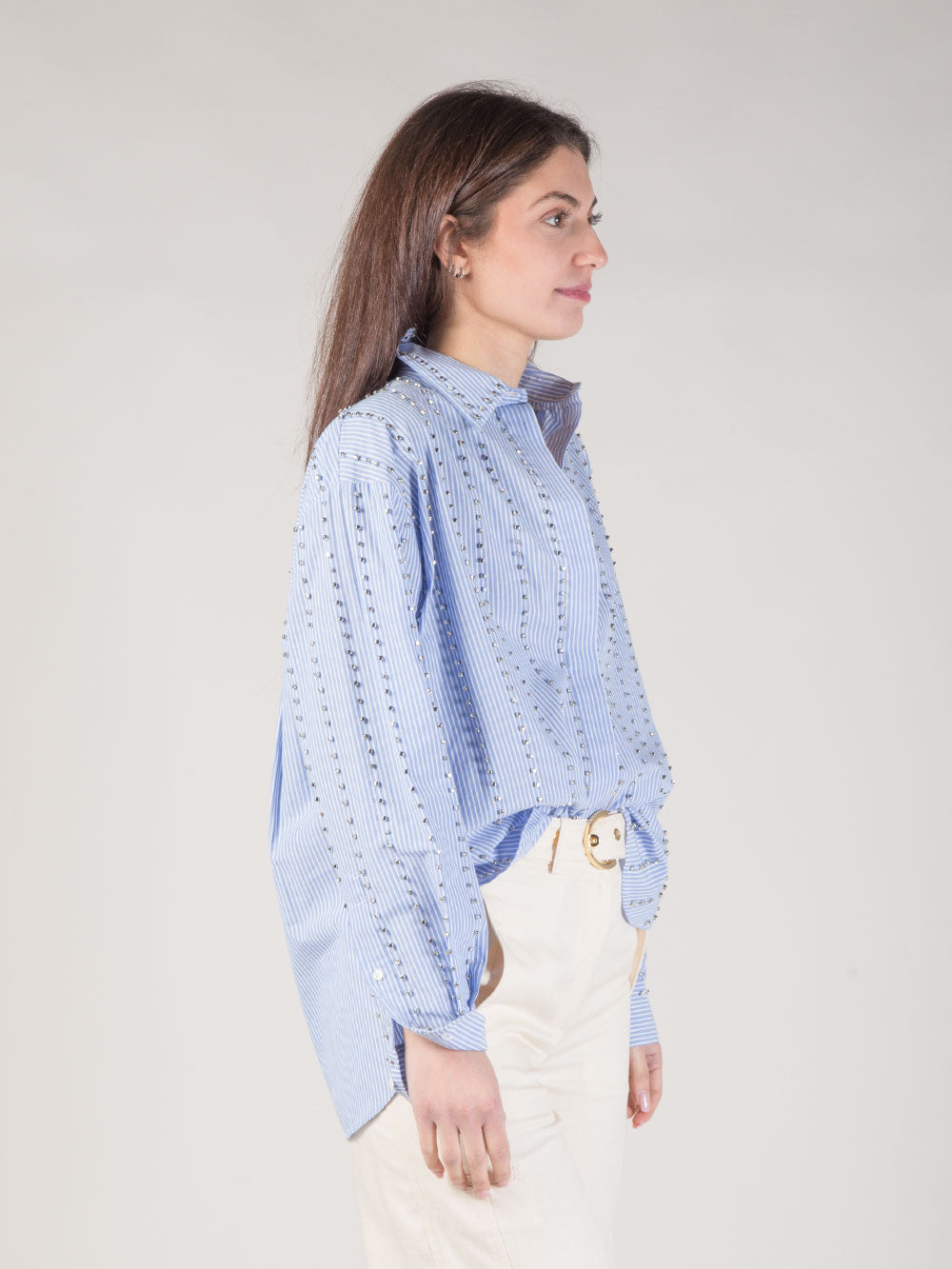 Camicia over a righe