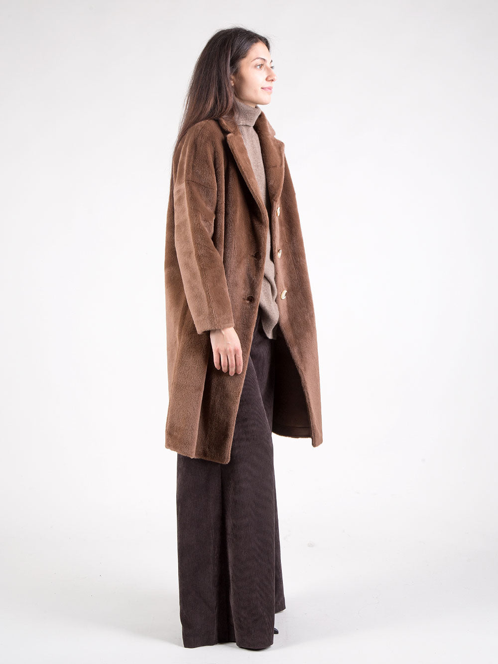 Cappotto in ecopelliccia
