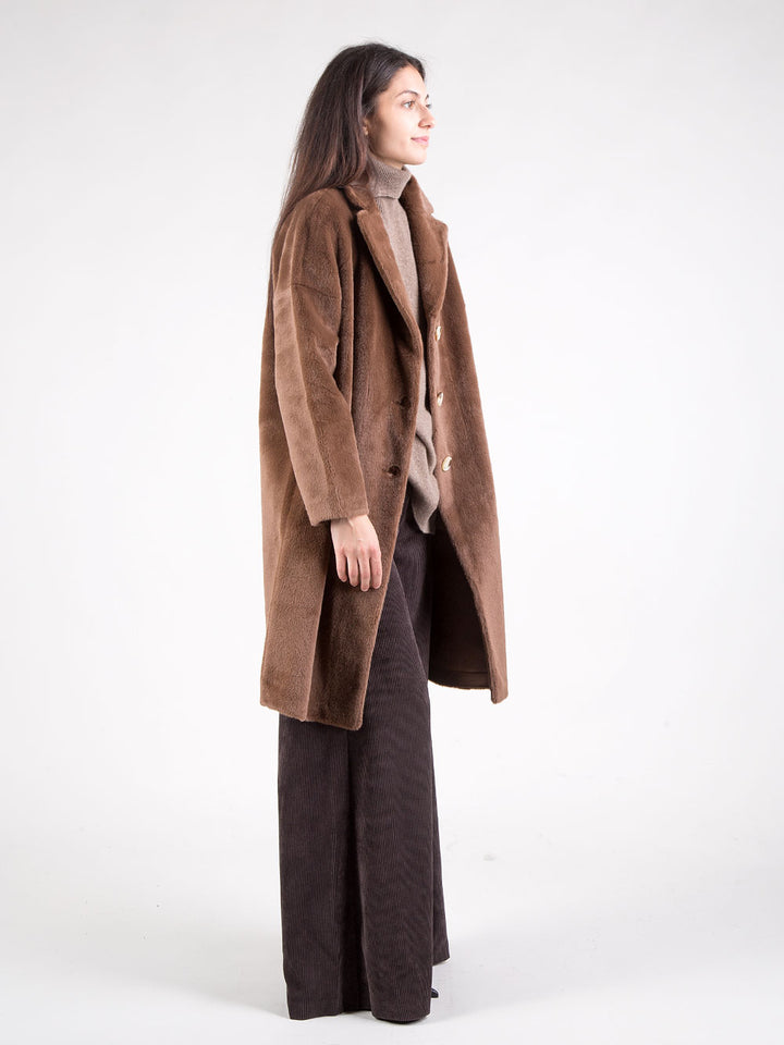Cappotto in ecopelliccia