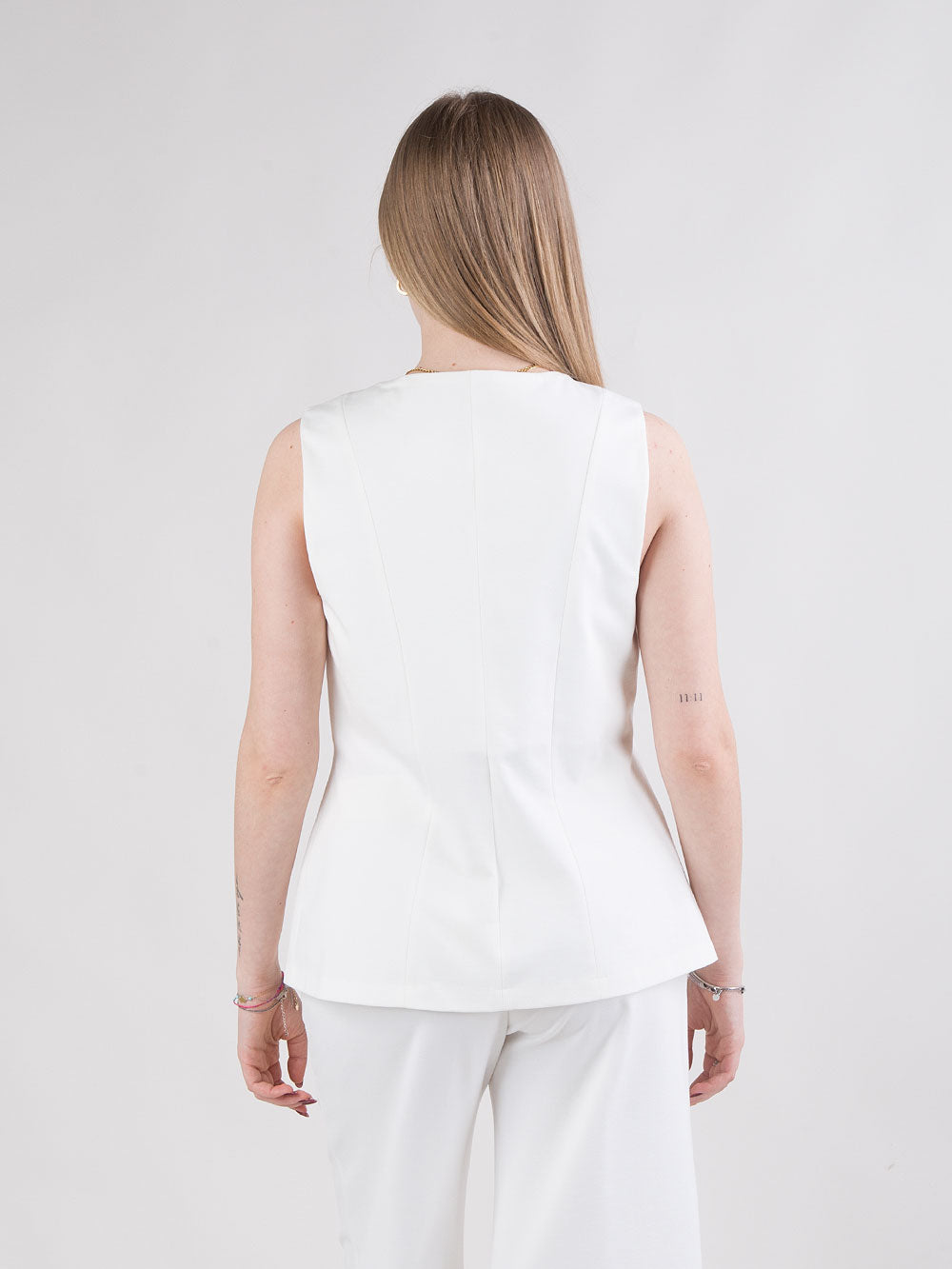 Gilet con scollo a V