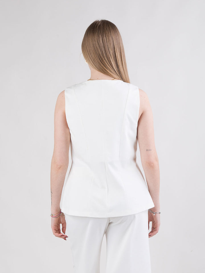Gilet con scollo a V